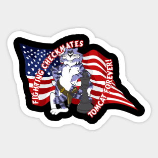 Tomcat Forever Checkmates Sticker